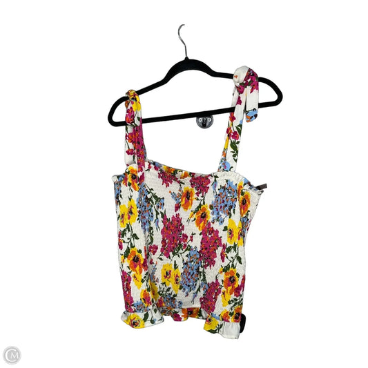 Top Sleeveless By Thml In Floral Print, Size: L
