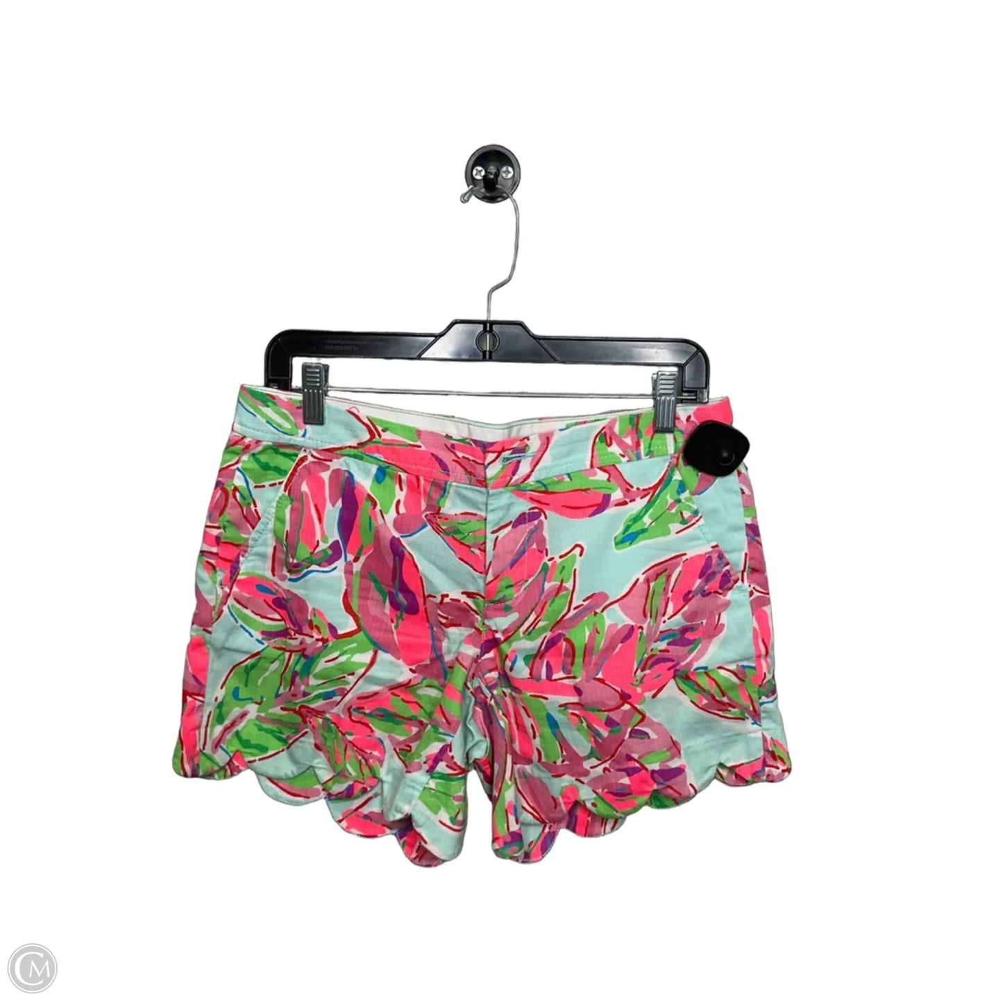 Shorts Designer By Lilly Pulitzer In Green & Pink, Size: 4