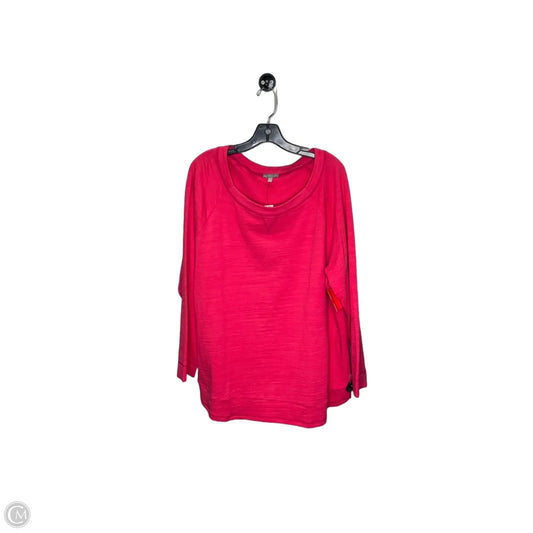 Athletic Top Long Sleeve Crewneck By Talbots In Pink, Size: 2x