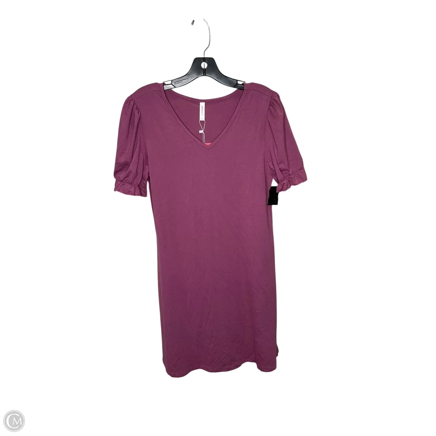 Top Short Sleeve By Liz And Co In Purple, Size: L
