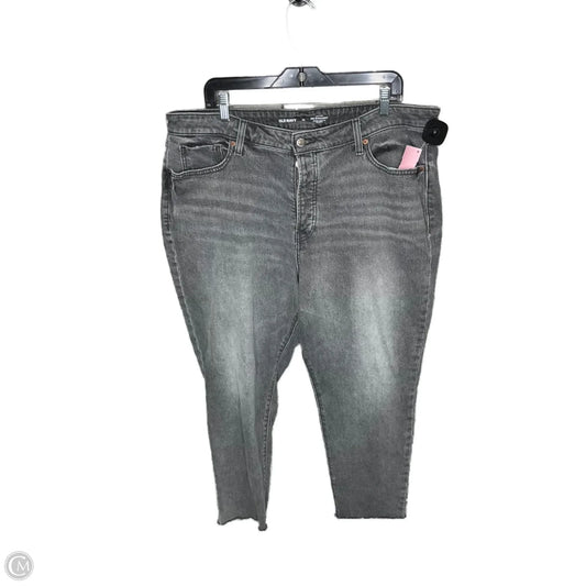 Jeans Cropped By Old Navy In Grey, Size: 18