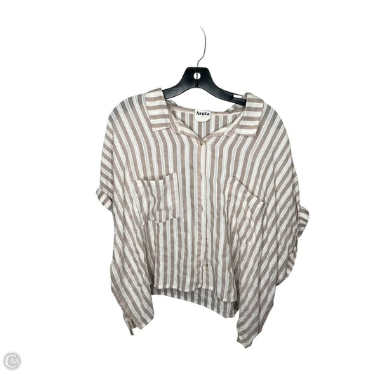 Top Short Sleeve By Altard State In Striped Pattern, Size: 1x
