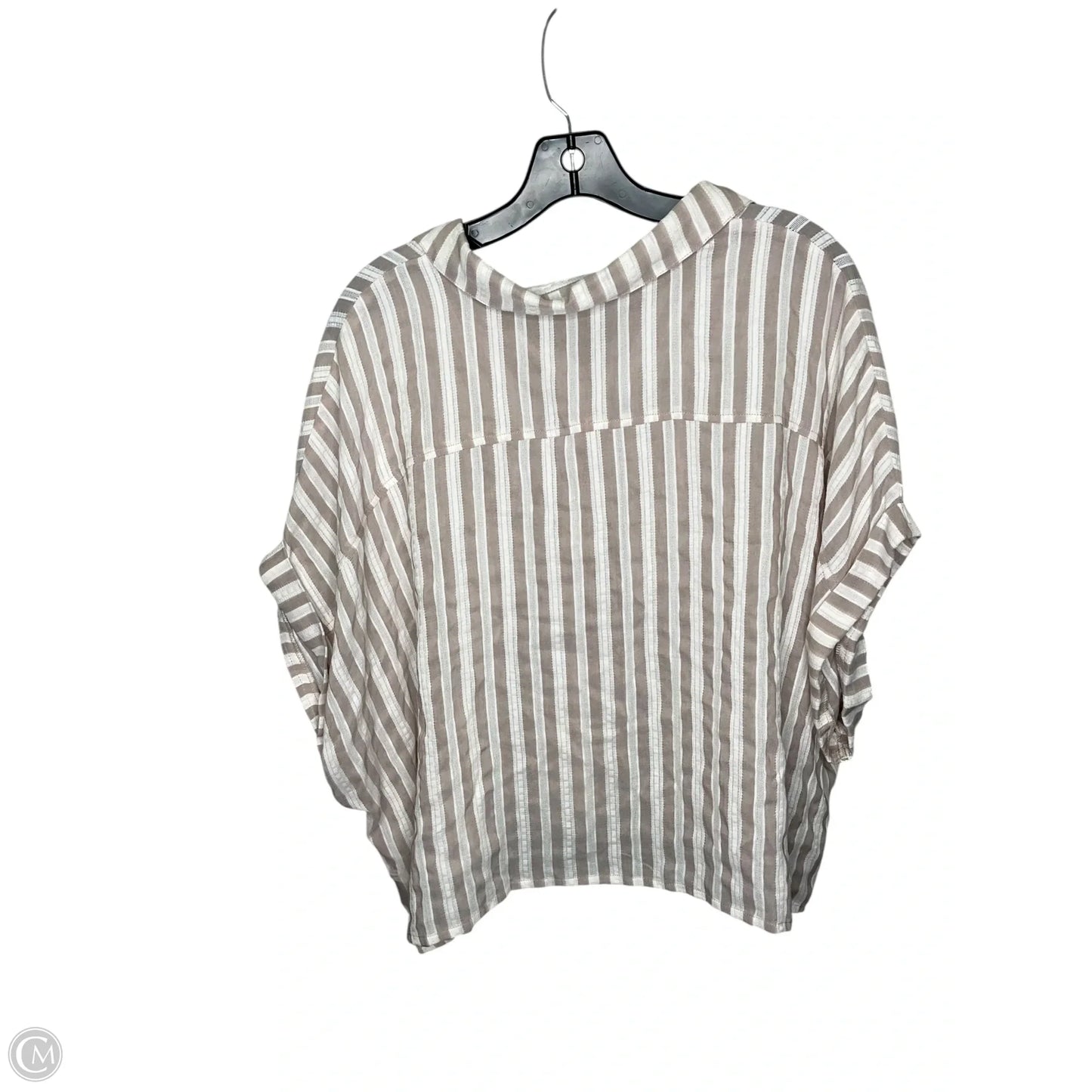 Top Short Sleeve By Altard State In Striped Pattern, Size: 1x