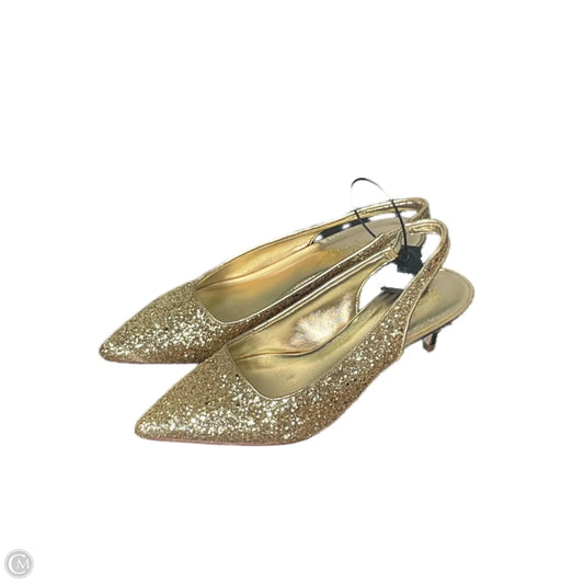 Shoes Designer By Lilly Pulitzer In Gold, Size: 8