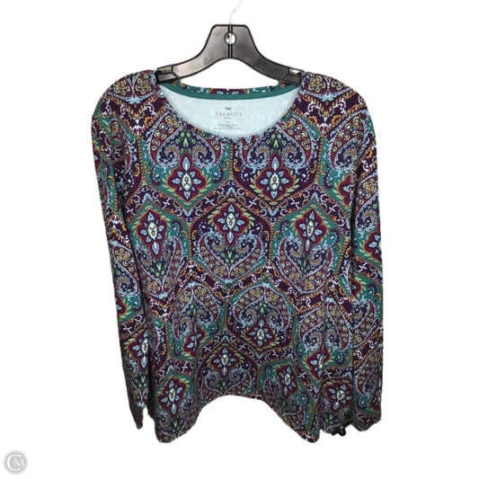 Top Long Sleeve By Talbots In Multi-colored, Size: 3x