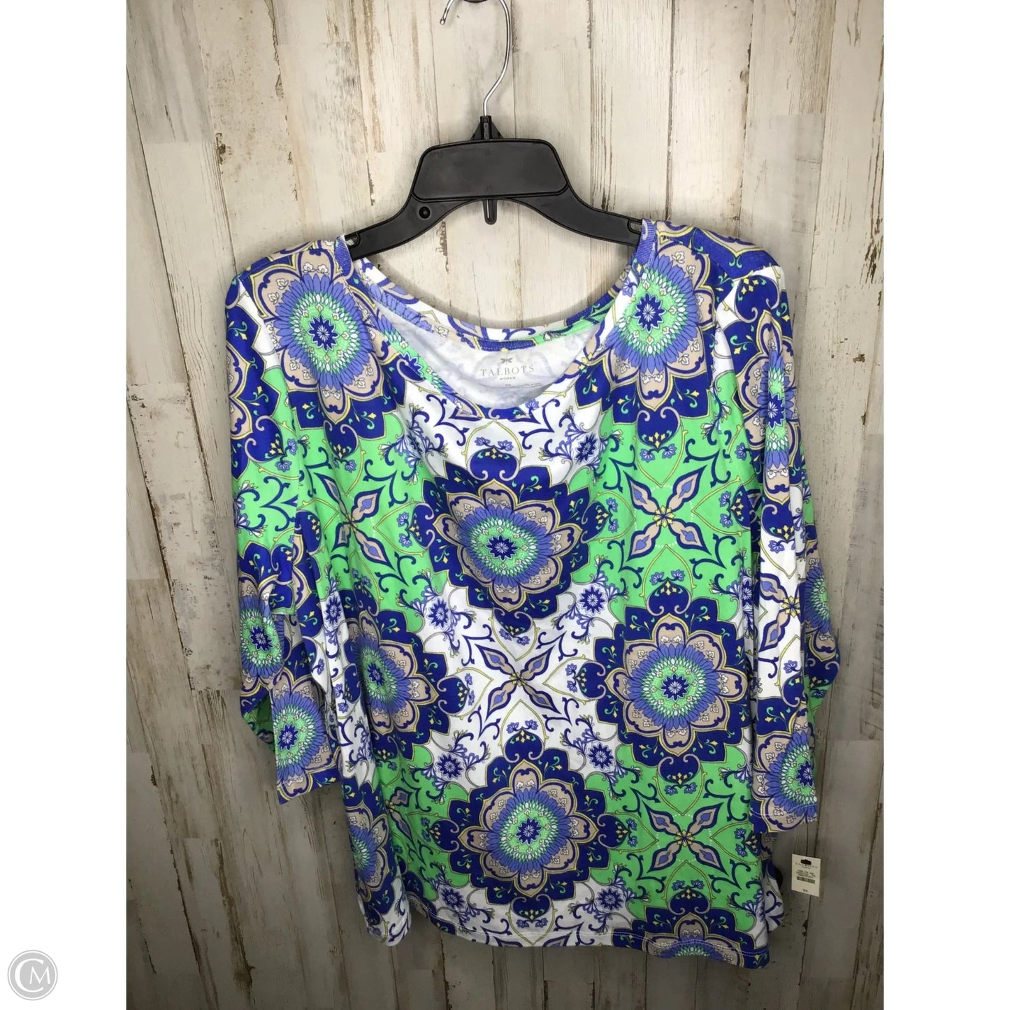 Top Long Sleeve By Talbots In Multi-colored, Size: 3x