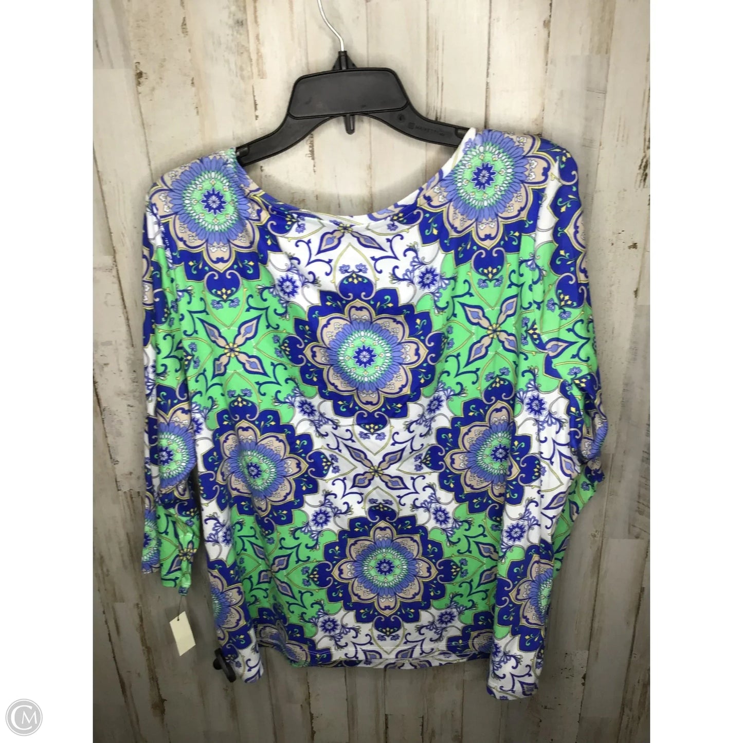 Top Long Sleeve By Talbots In Multi-colored, Size: 3x