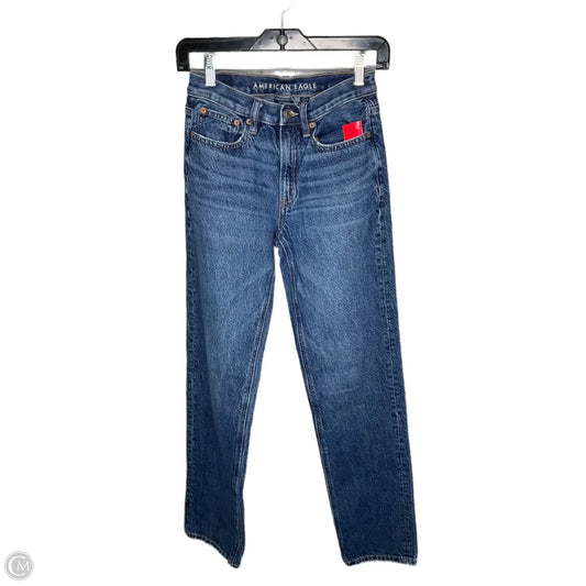 Jeans Wide Leg By American Eagle In Blue, Size: 0