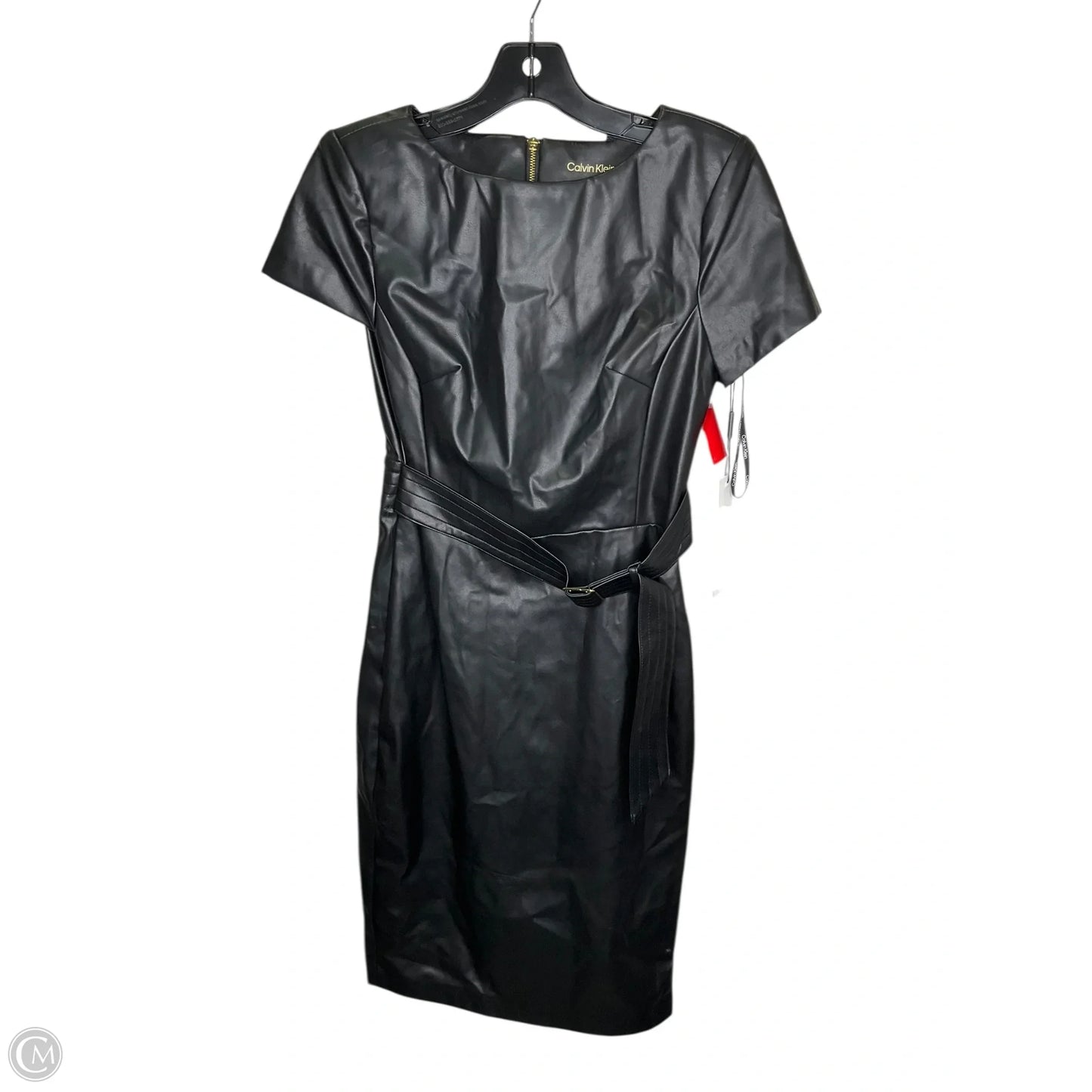 Dress Party Midi By Calvin Klein In Black, Size: 2