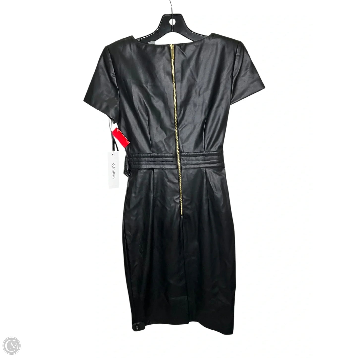 Dress Party Midi By Calvin Klein In Black, Size: 2