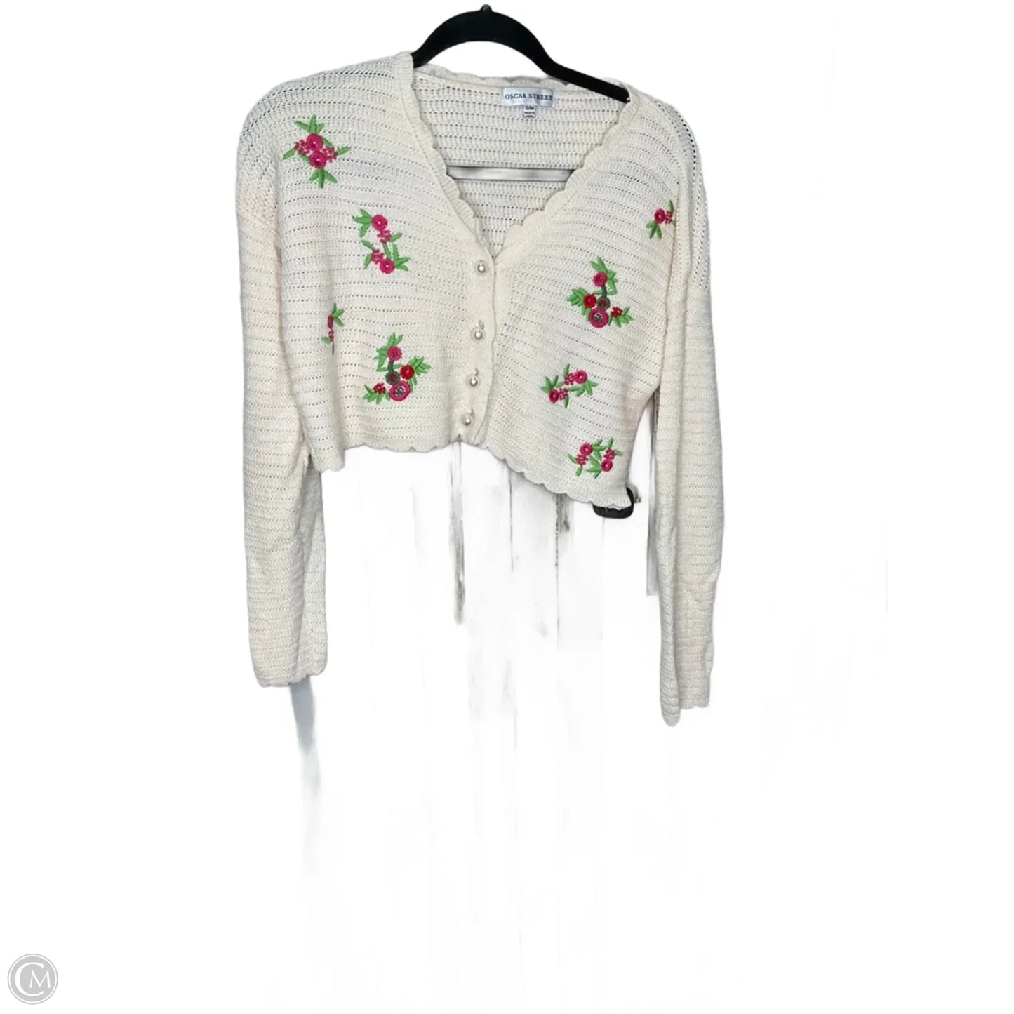 Cardigan By Clothes Mentor In Cream, Size: S