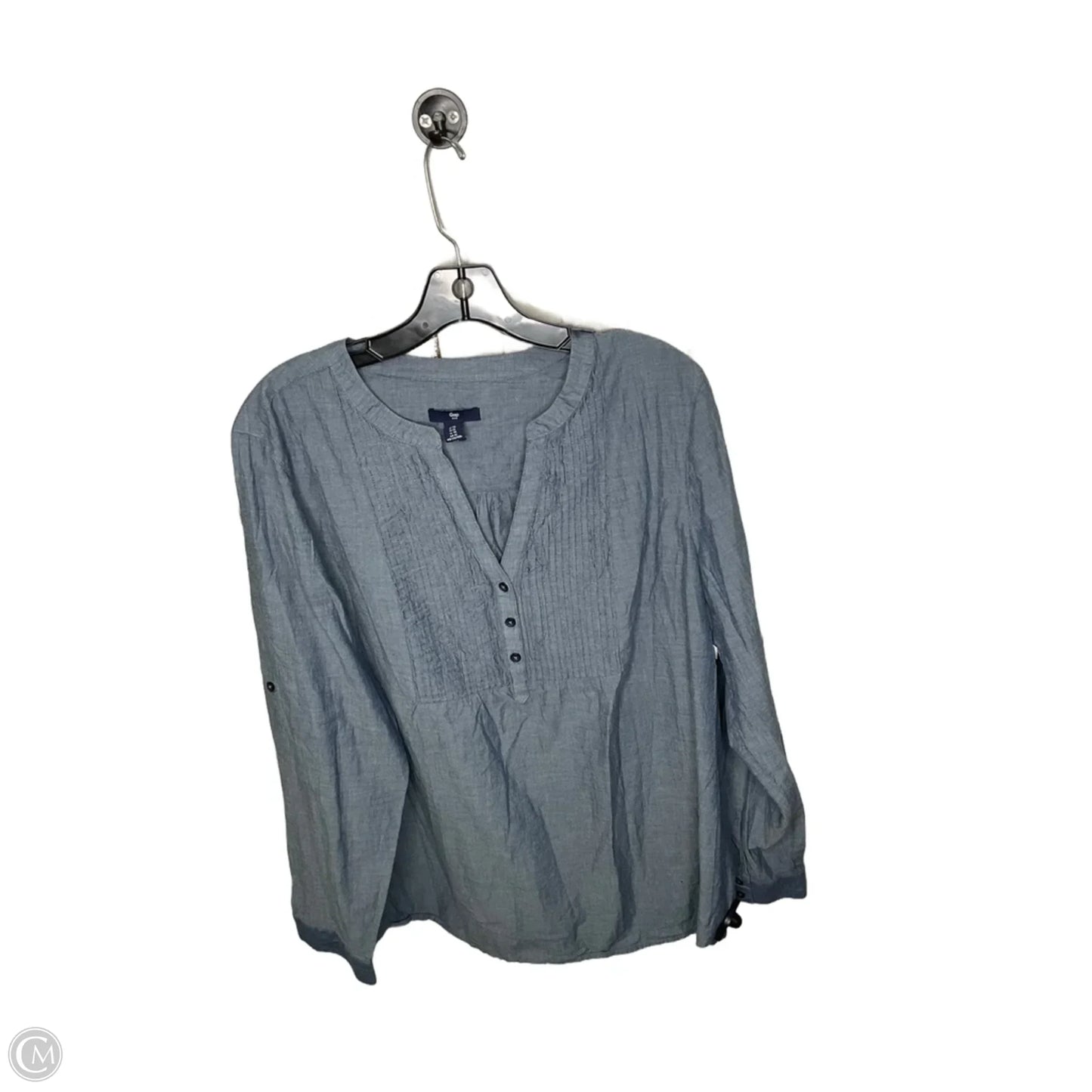 Top Long Sleeve By Gap In Blue, Size: Xl