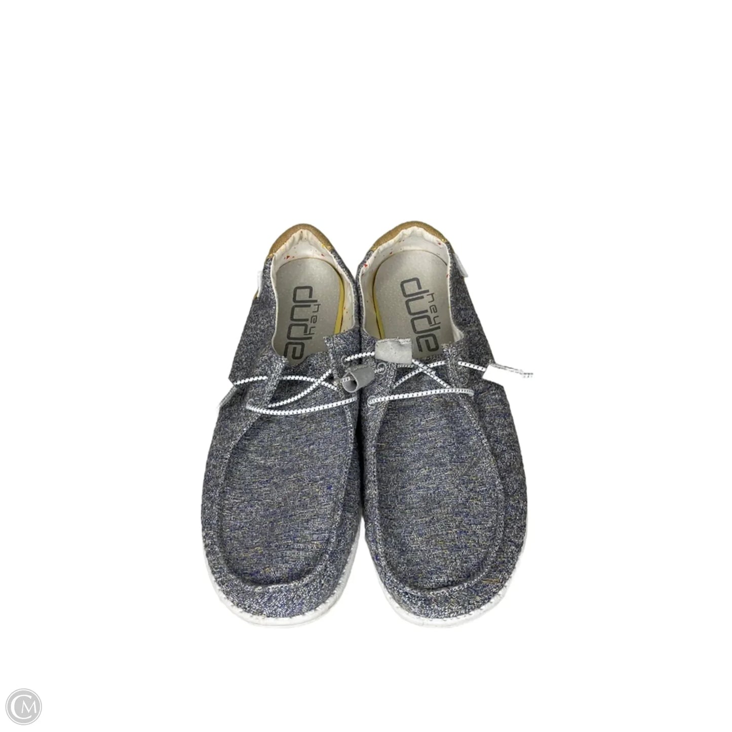 Shoes Flats By Hey Dude In Blue, Size: 11