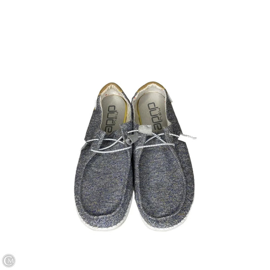 Shoes Flats By Hey Dude In Blue, Size: 11