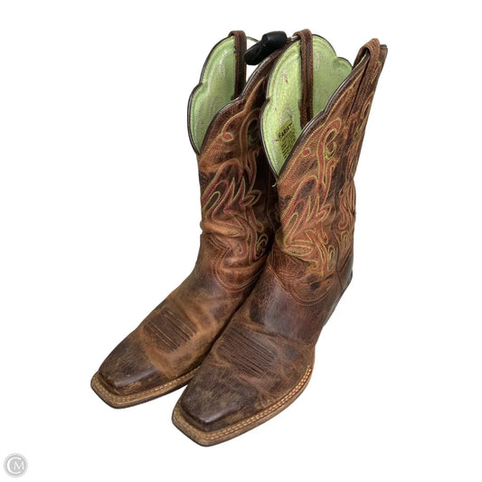 Boots Mid-calf Heels By Ariat In Brown, Size: 10