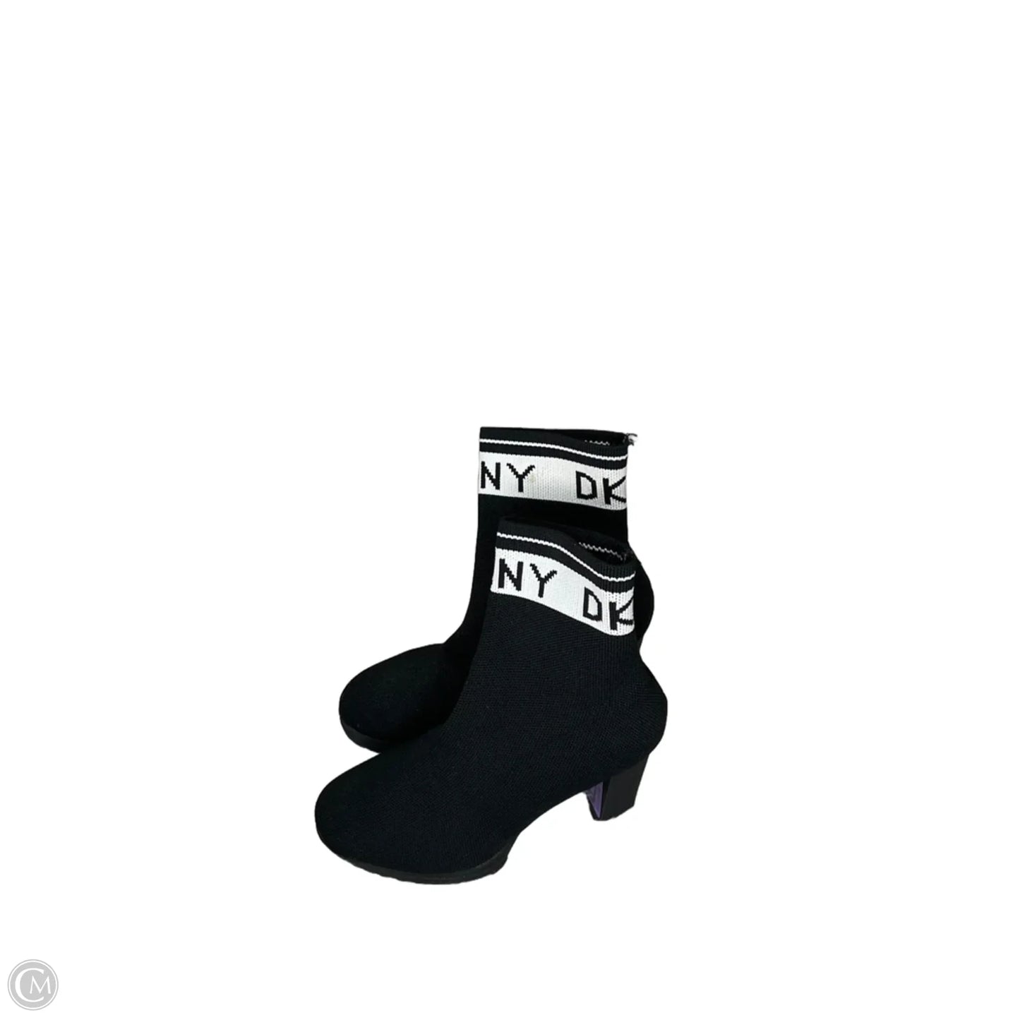 Boots Ankle Heels By Dkny In Black, Size: 9