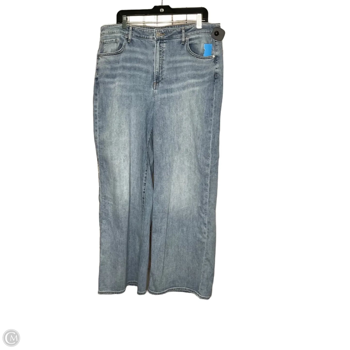 Jeans Wide Leg By Chicos In Blue Denim, Size: 18
