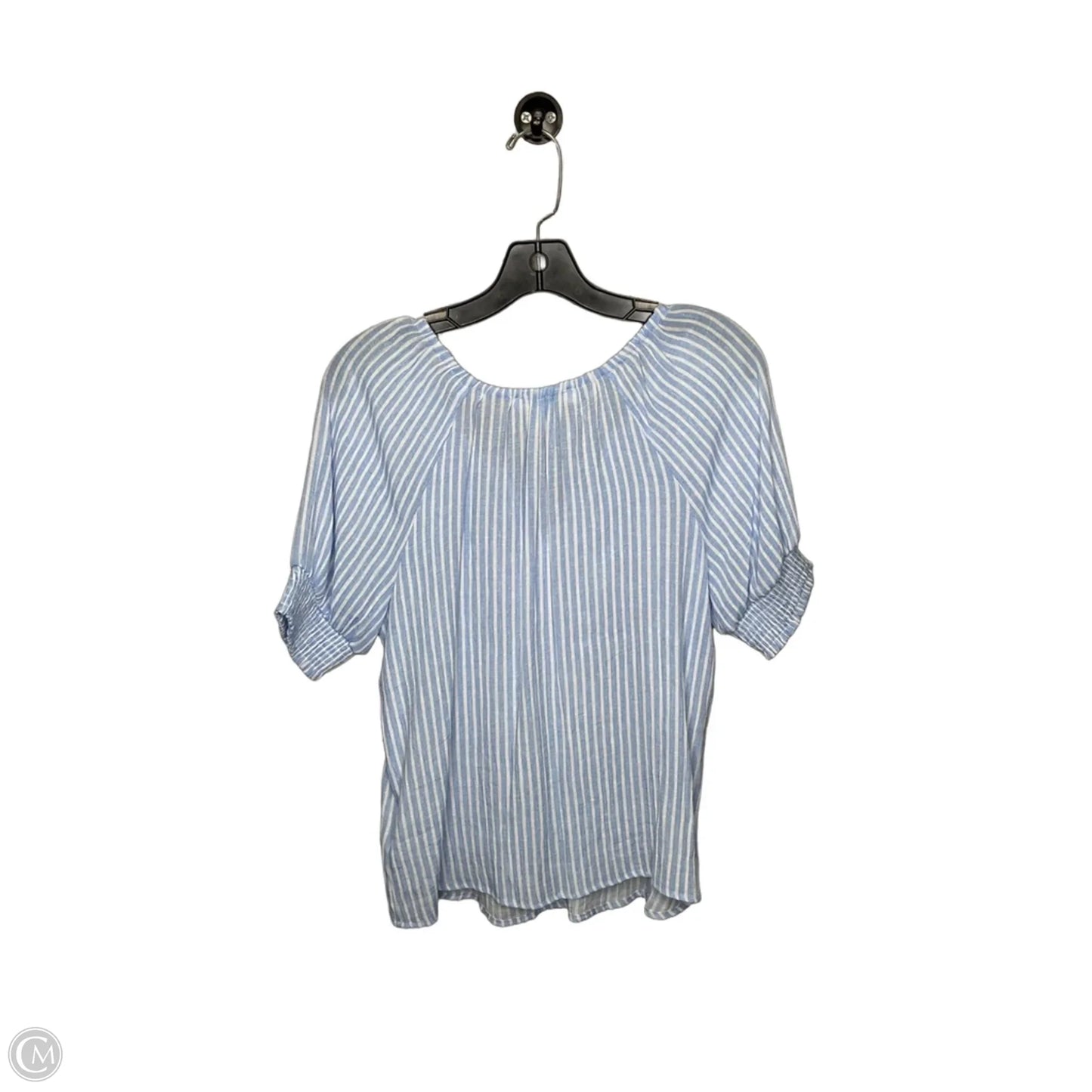Top Short Sleeve By Clothes Mentor In Blue & White, Size: Xs