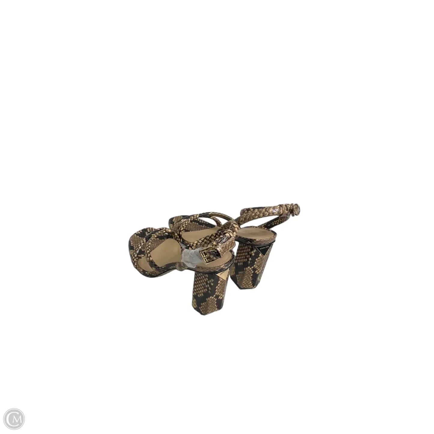Sandals Designer By Michael Kors In Animal Print, Size: 7