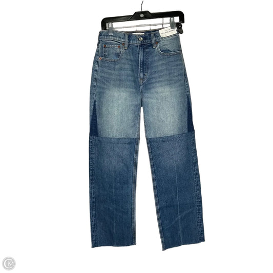 Jeans Straight By Abercrombie And Fitch In Blue Denim, Size: 2p