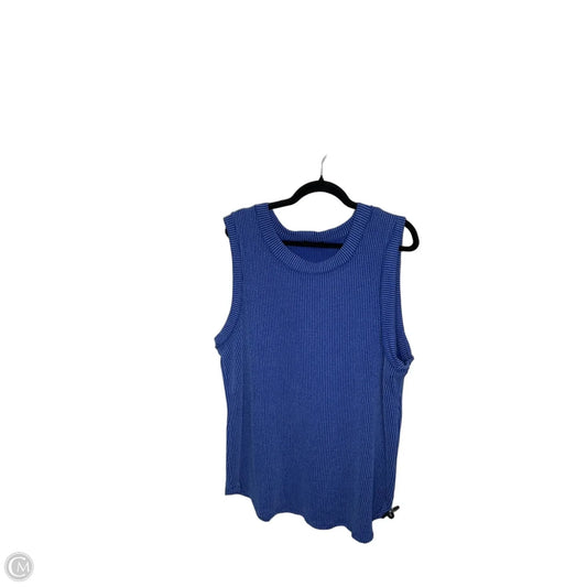 Top Sleeveless By Heimish Usa In Blue, Size: 3x