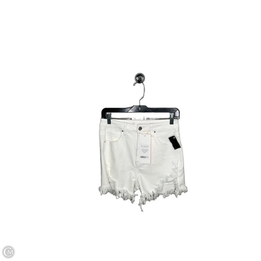 Shorts By Risen In White Denim, Size: M