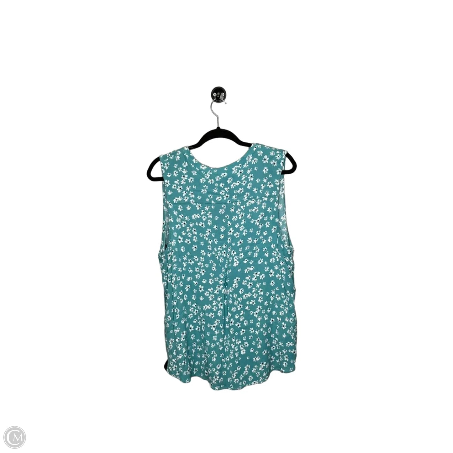 Top Sleeveless By Market & Spruce In Teal, Size: 3x