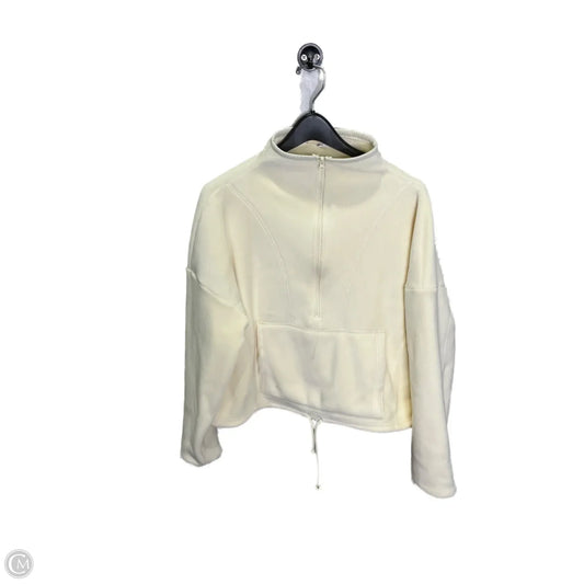 Athletic Jacket By Clothes Mentor In Cream, Size: M