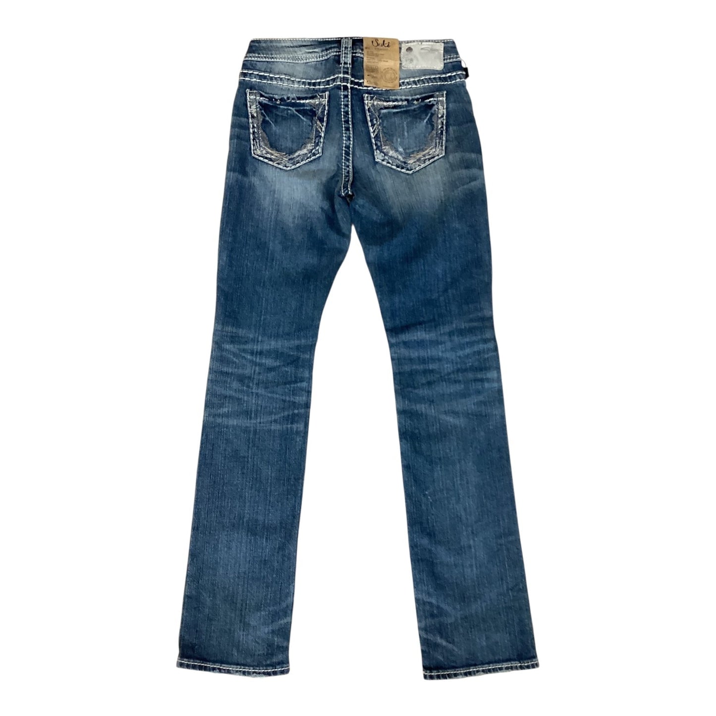 Jeans Straight By Silver In Blue, Size:4