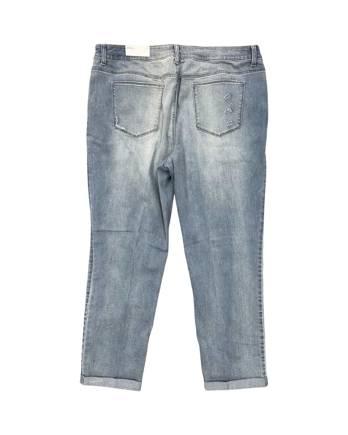 Jeans Cropped By Chicos In Blue Denim, Size:16