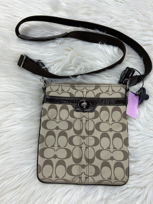 Crossbody Designer By Coach In Brown, Size:Small