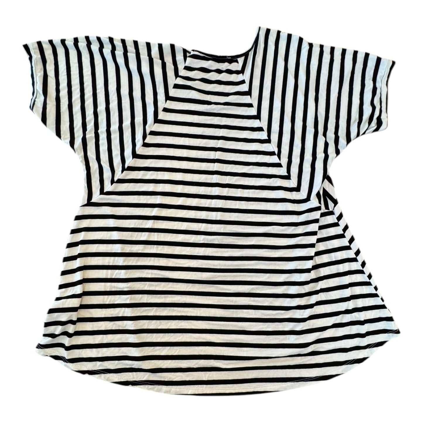 Top Ss By Carly jean In Black & Cream, Size:S