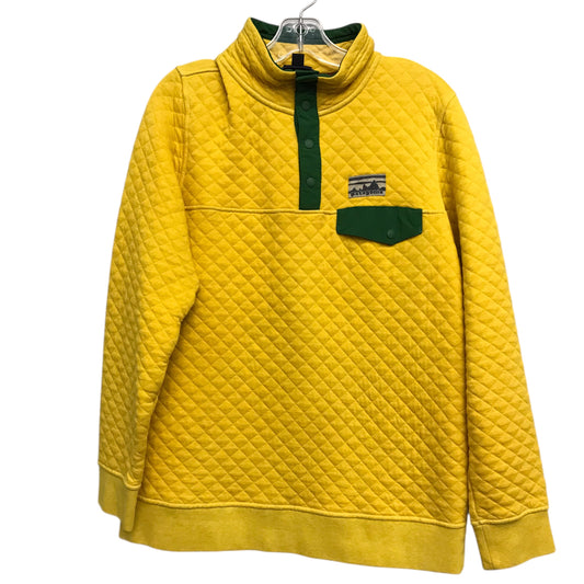 Sweatshirt Collar By Patagonia In Yellow, Size:M