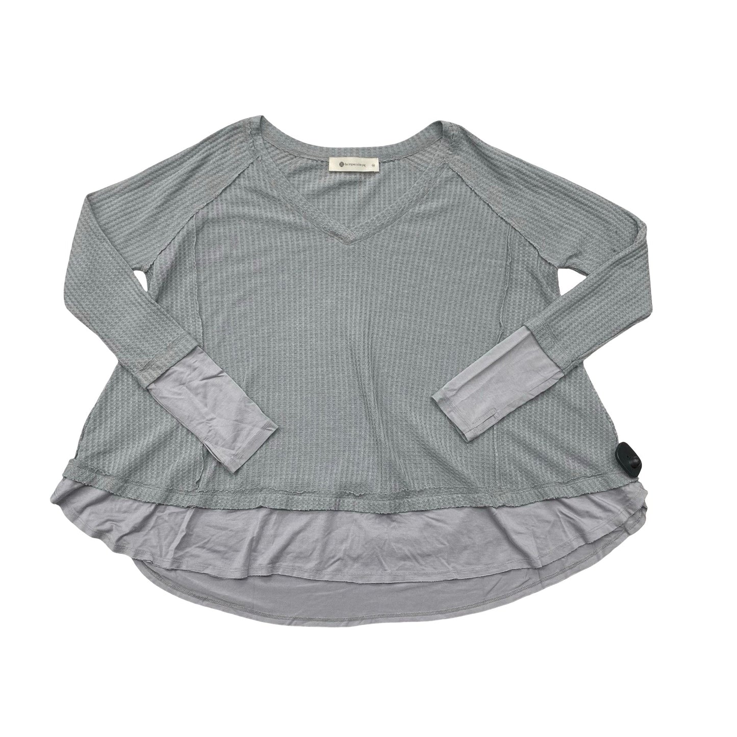 Top Ls By The Impeccable Pig In Grey, Size:M