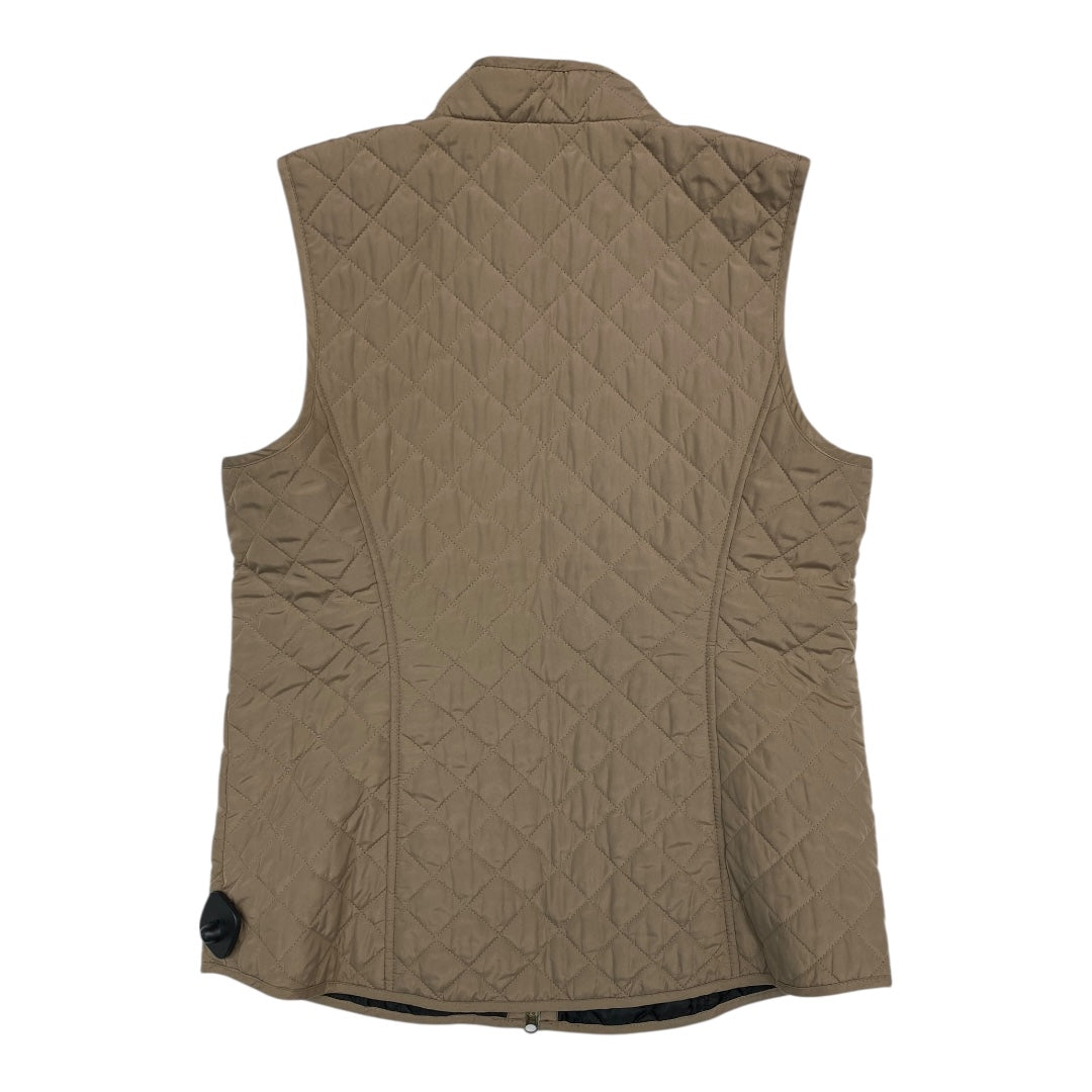Vest Puffer & Quilted By J. Jill In Tan, Size:M