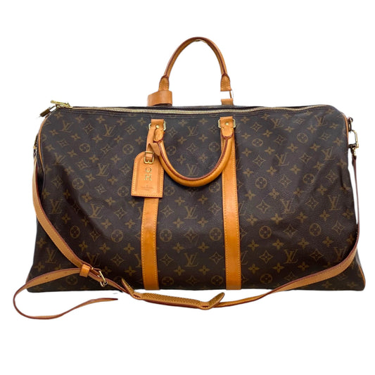 Duffle And Weekender Luxury Designer By Louis Vuitton In Brown, Size:Large(55)