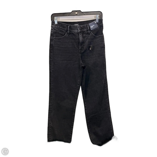 Jeans Straight By Express In Black Denim, Size: 2