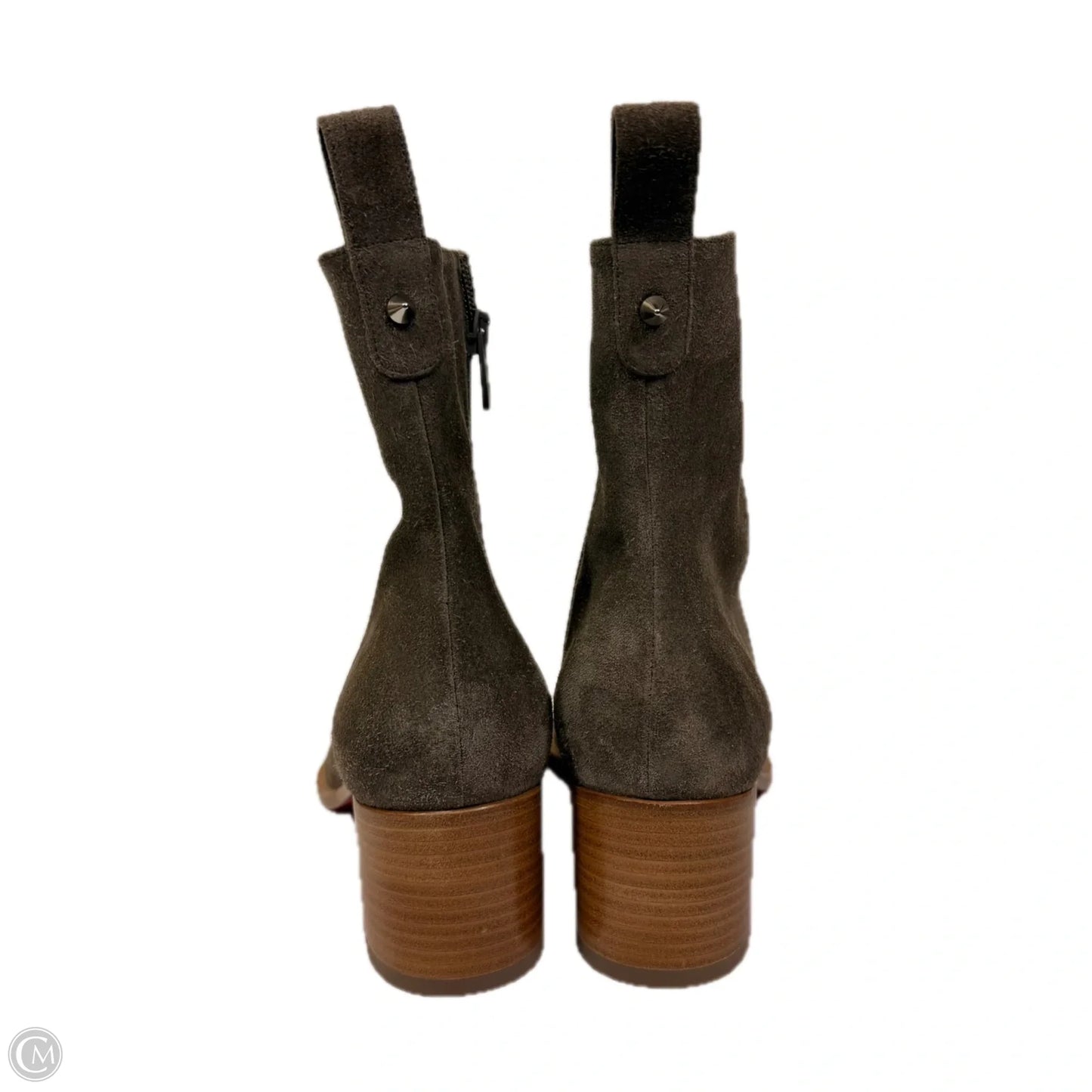 Boots Luxury Designer By Christian Louboutin In Tan, Size: 8.5