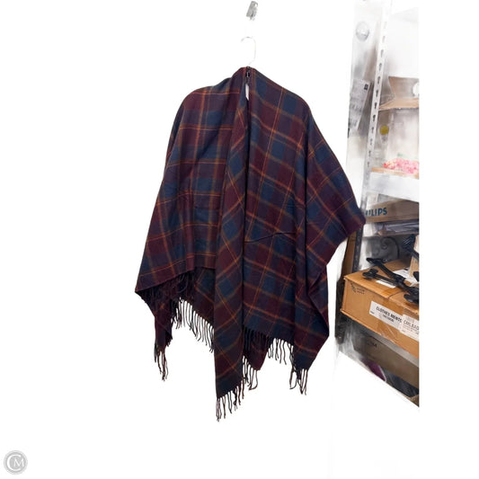 Shawl By Ellen Tracy In Plaid Pattern, Size: Osfm