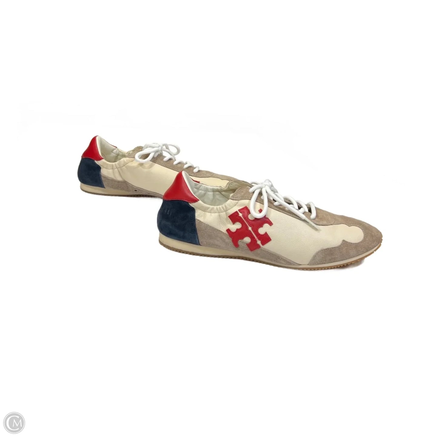 Shoes Designer By Tory Burch In Red & Tan, Size: 10.5