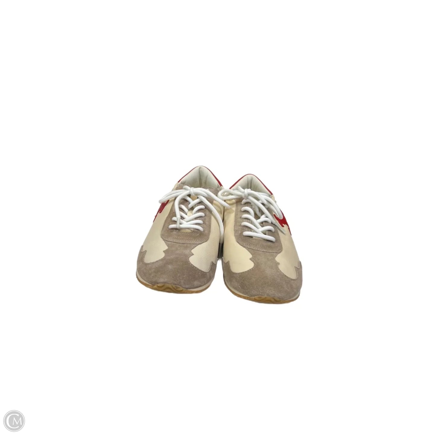 Shoes Designer By Tory Burch In Red & Tan, Size: 10.5