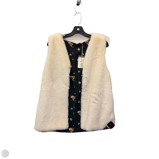 Vest Faux Fur & Sherpa By Matilda Jane In Black & Tan, Size: S