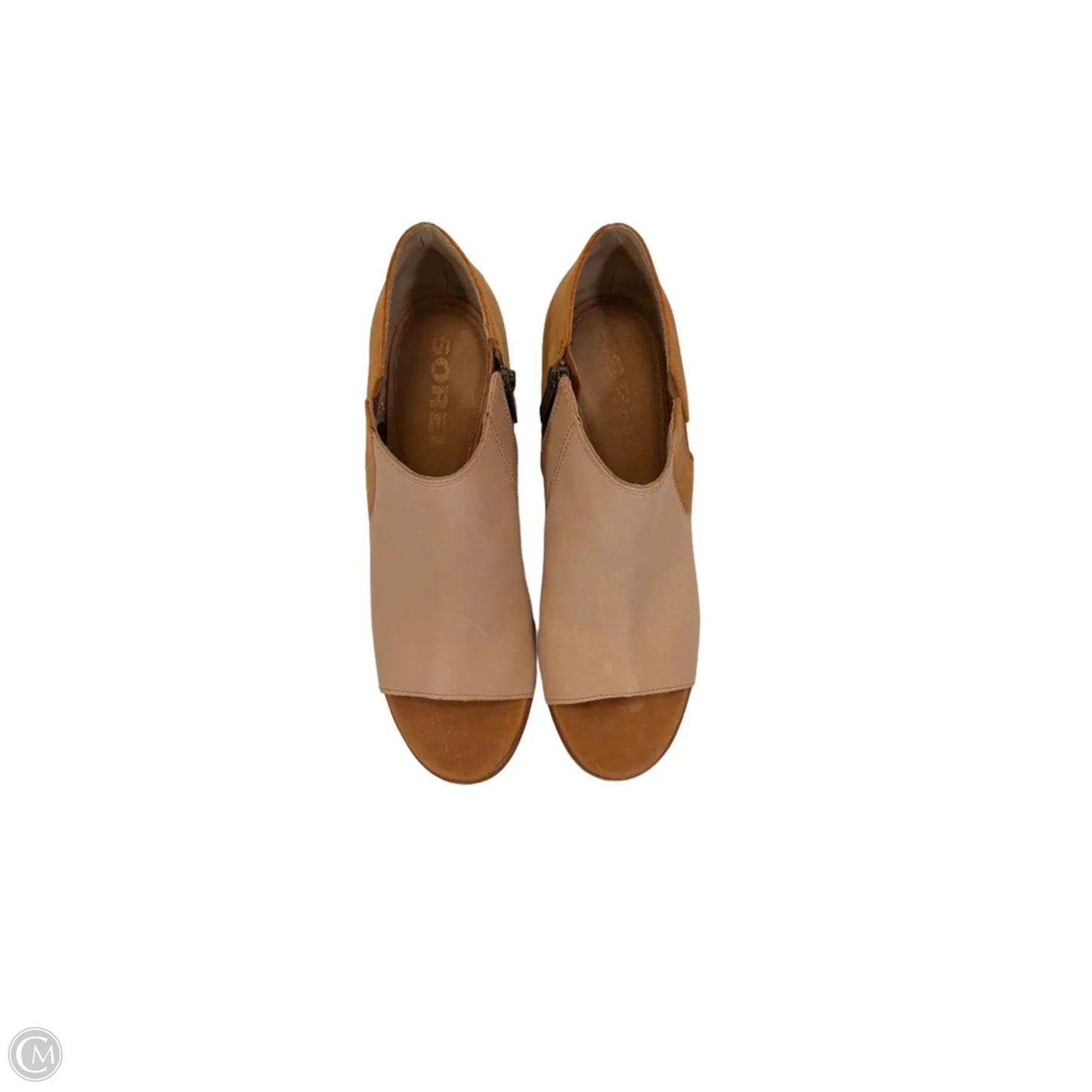 Shoes Heels Block By Sorel In Tan, Size: 10