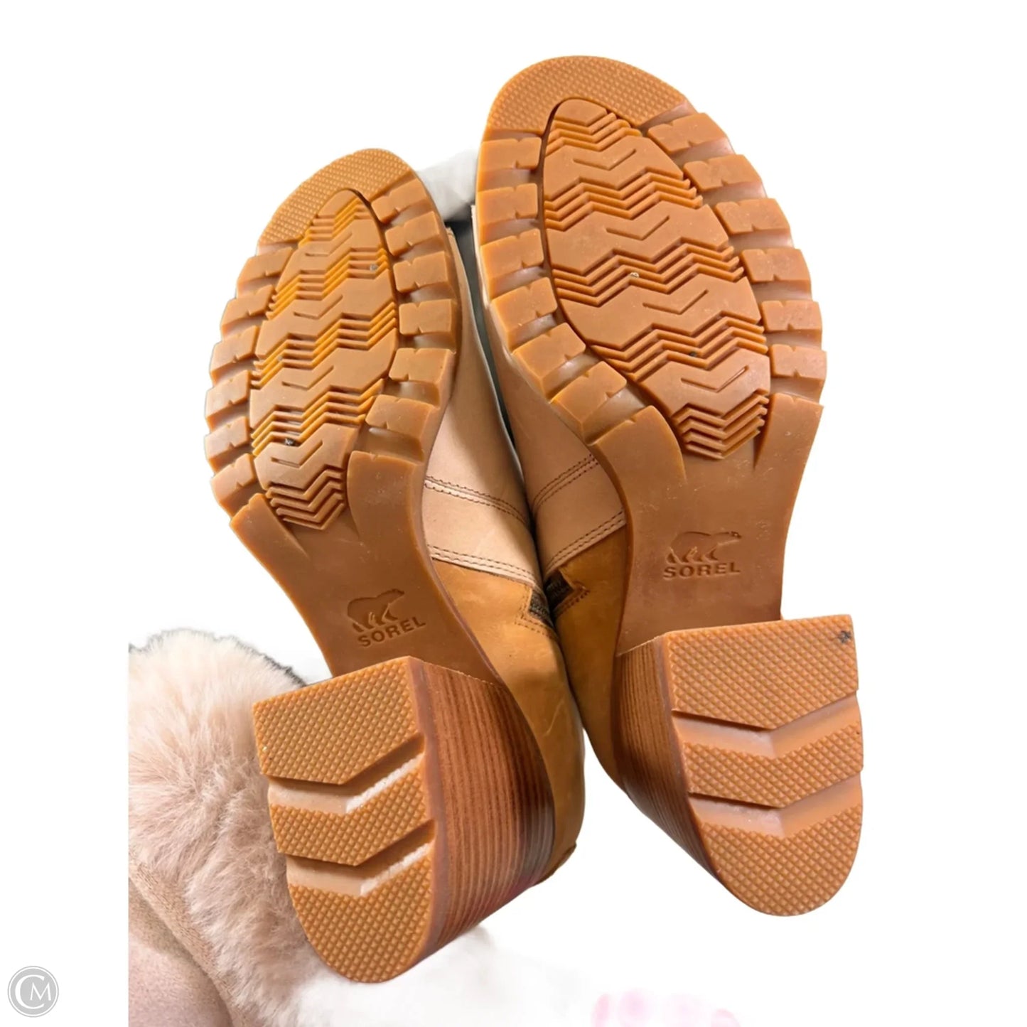 Shoes Heels Block By Sorel In Tan, Size: 10