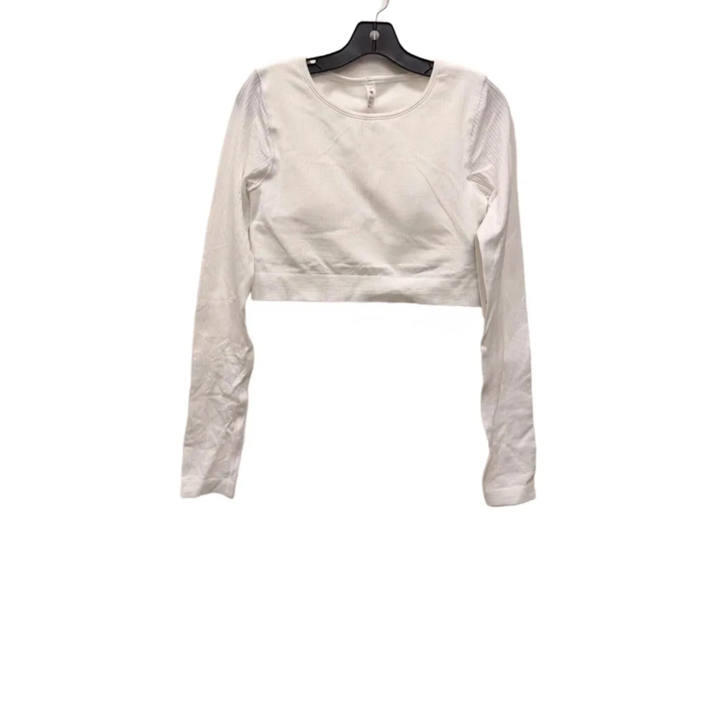 Athletic Top Long Sleeve Crewneck By Lululemon In White, Size: 10