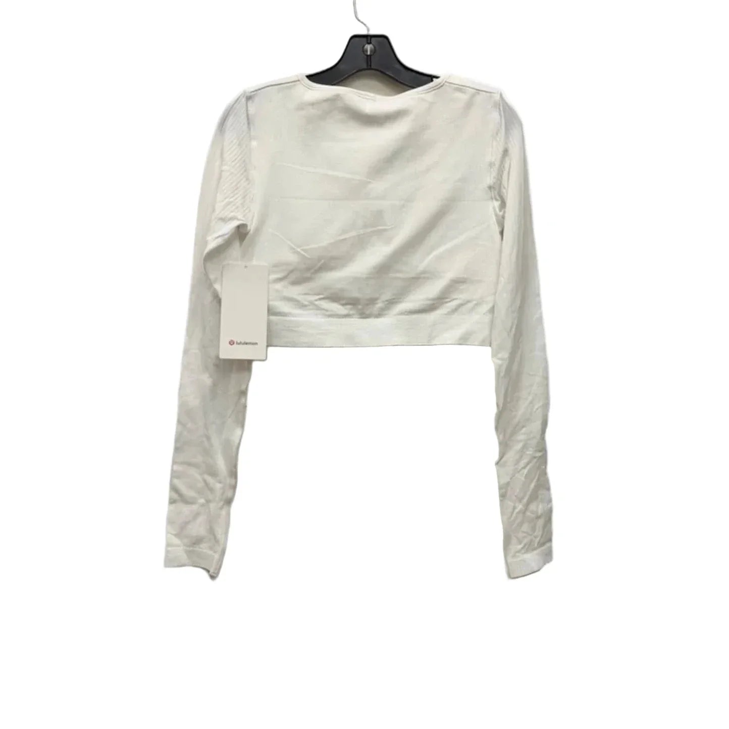 Athletic Top Long Sleeve Crewneck By Lululemon In White, Size: 10