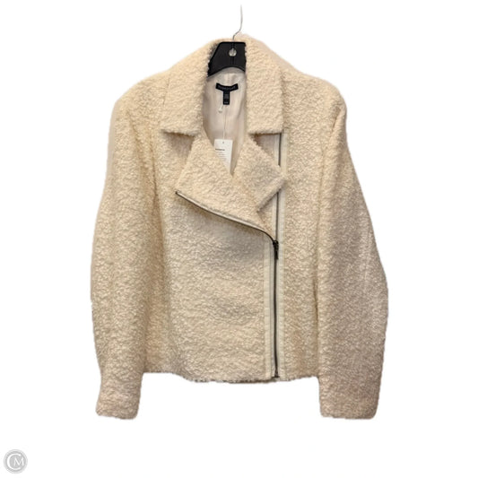 Jacket Designer By Eileen Fisher In Cream, Size: M