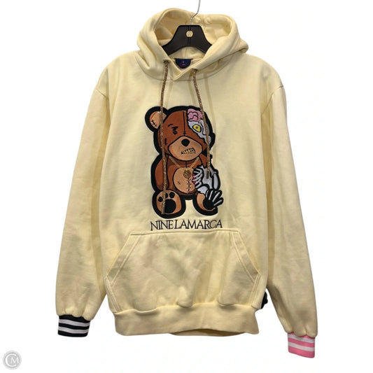 Sweatshirt Hoodie By Trendy Bear In Yellow, Size: M