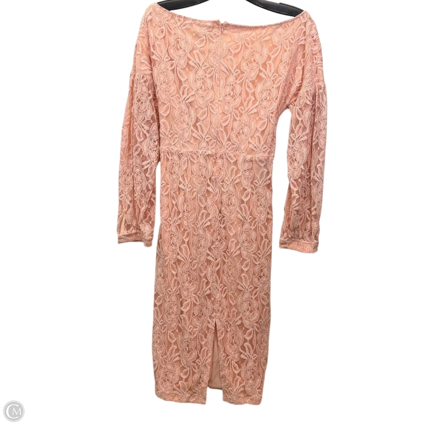 Dress Party Midi By Boohoo Boutique In Peach, Size: 2x