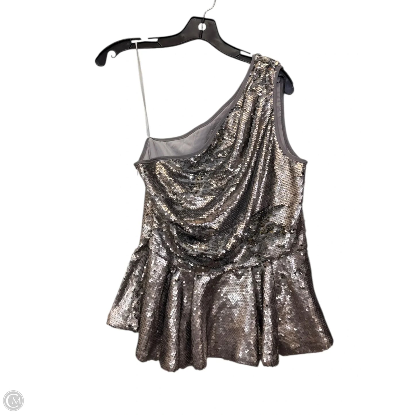 Top Sleeveless By Eliza J In Silver, Size: M